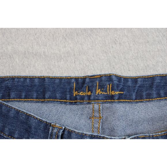 Nicole Miller Jeans Womens Size 14 Blue Denim Bootcut Leg Mid Rise 5 Pockets - Picture 3 of 7